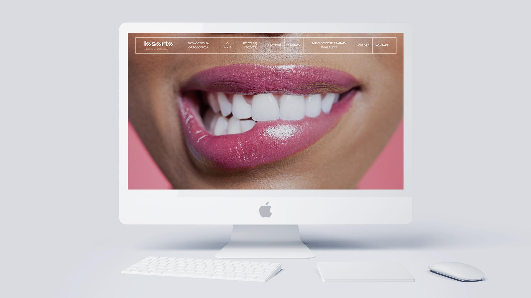 strona www dla gabinetu stomatologicznego studio projektowe hotmilk